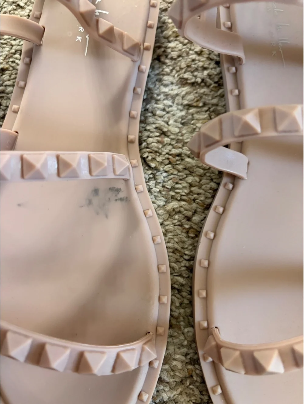 Nicole Miller New York jelly studded sandals
